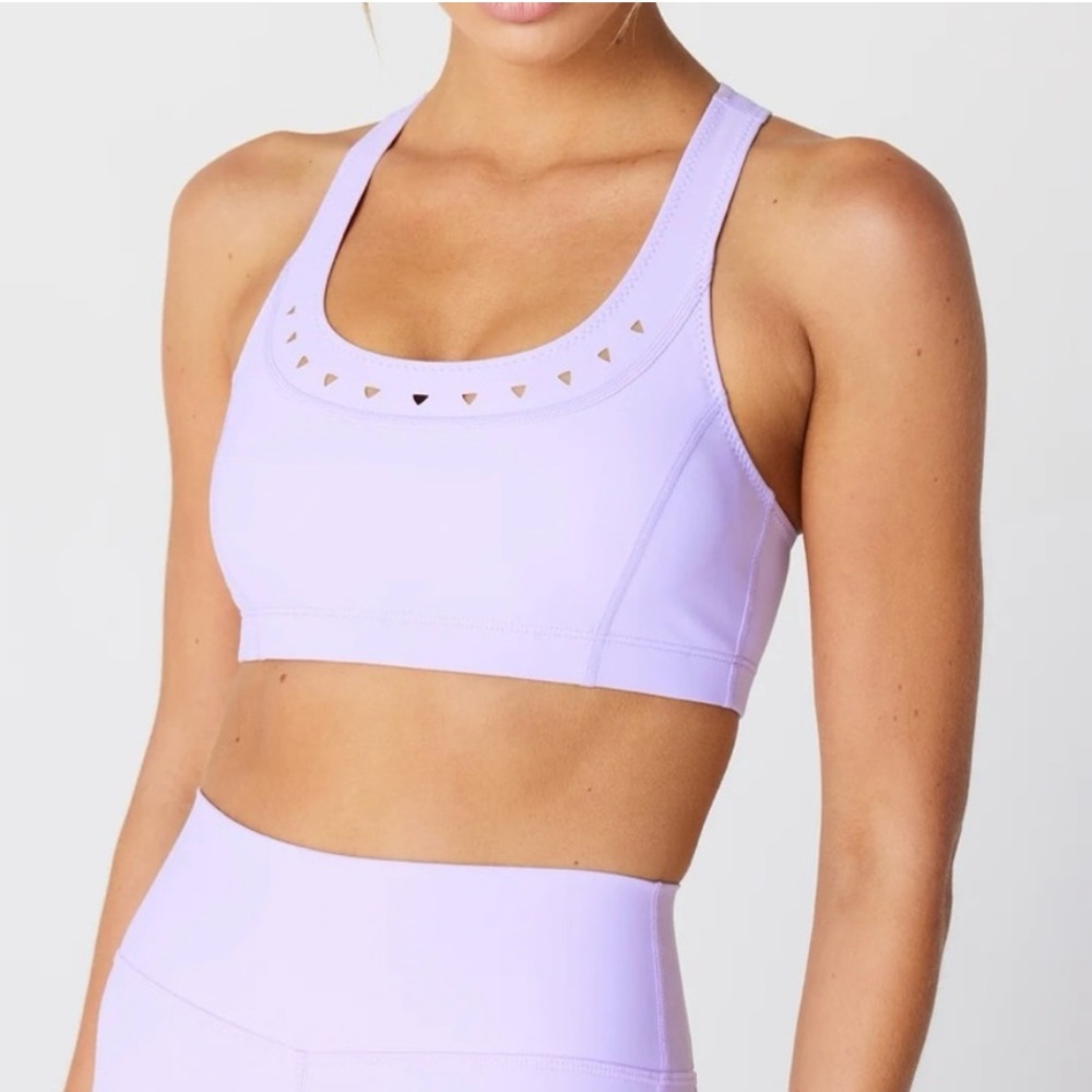 NWT GiGi C Annabelle Sports Bra in Lilac Sz XS